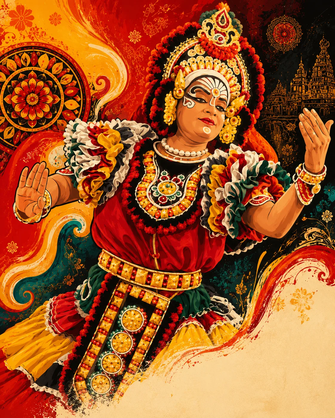 Yakshagana Dancer poster